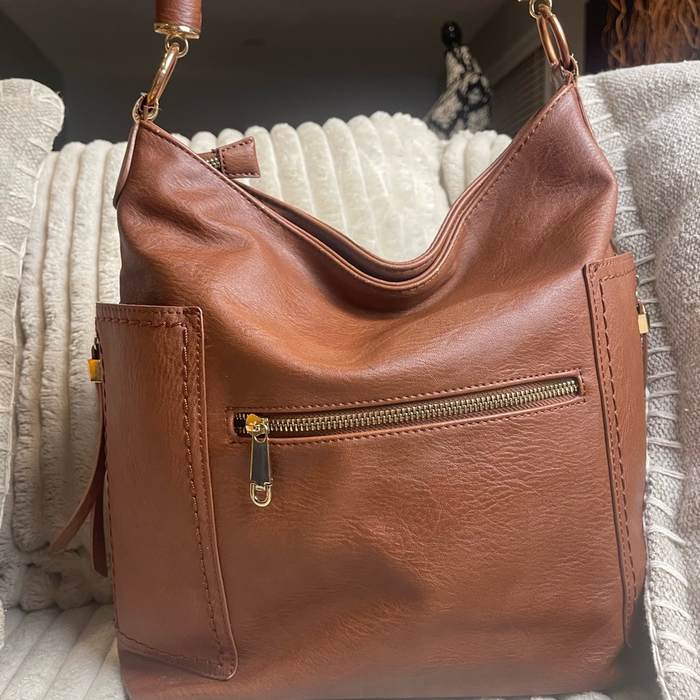 Miztique Tan Hobo Bag with Braided Strap - Picture 5 of 9